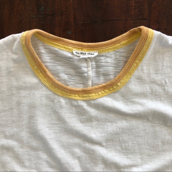 No Less Than Yellow Ribbed Tee - Picture 6 of 6